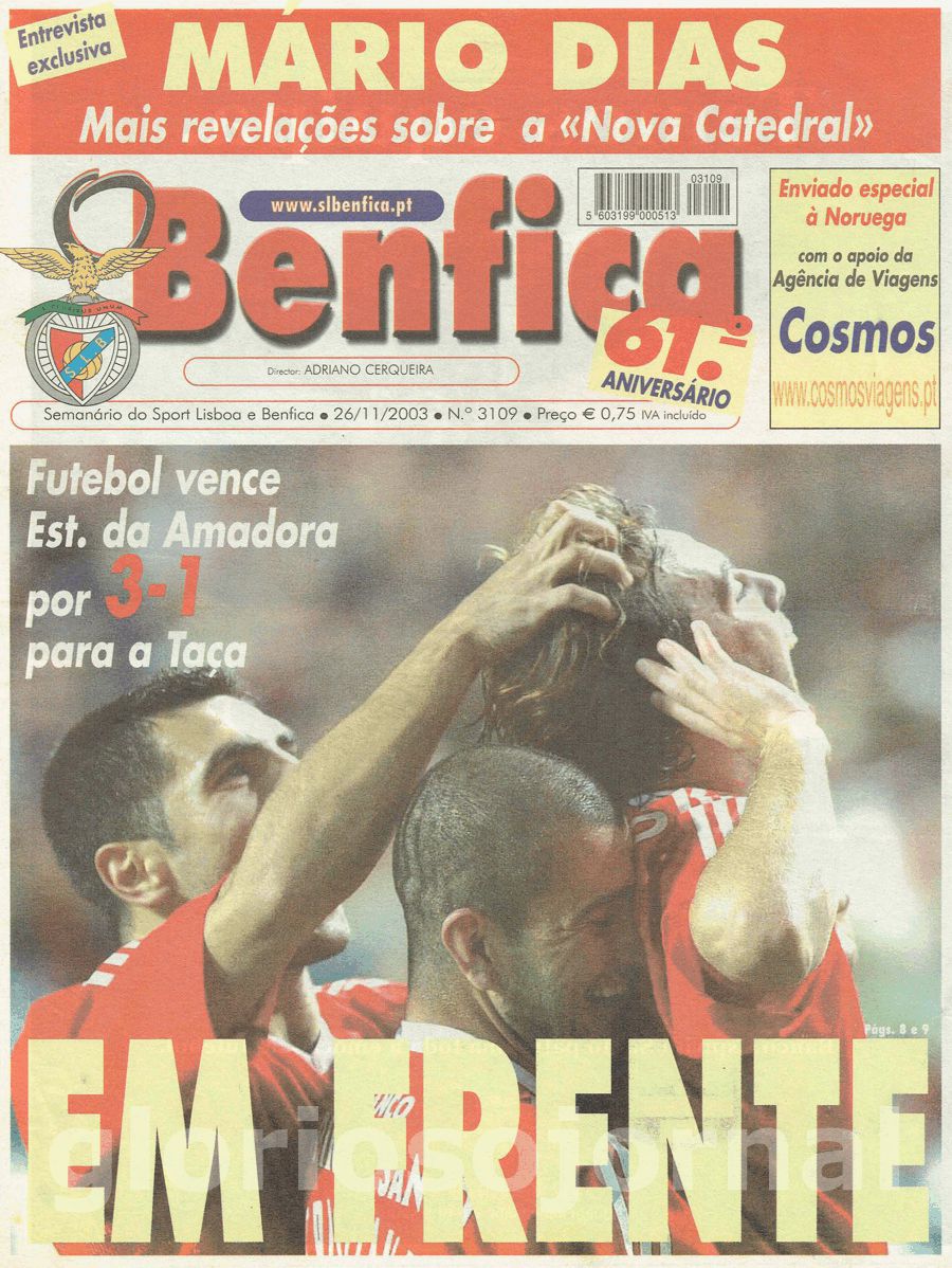 jornal o benfica 3109 2003-11-26